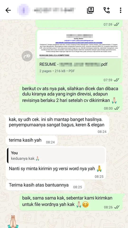 WhatsApp Testimonial 4
